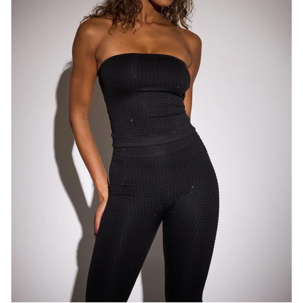 SLA The Label Black Diamanté Set